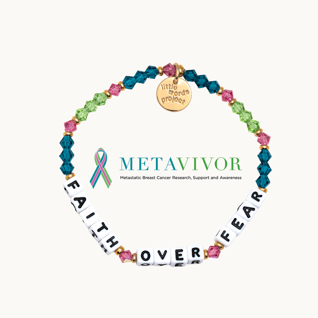 Faith Over Fear - Metastatic Breast Cancer Bracelet | Beaded Bracelet