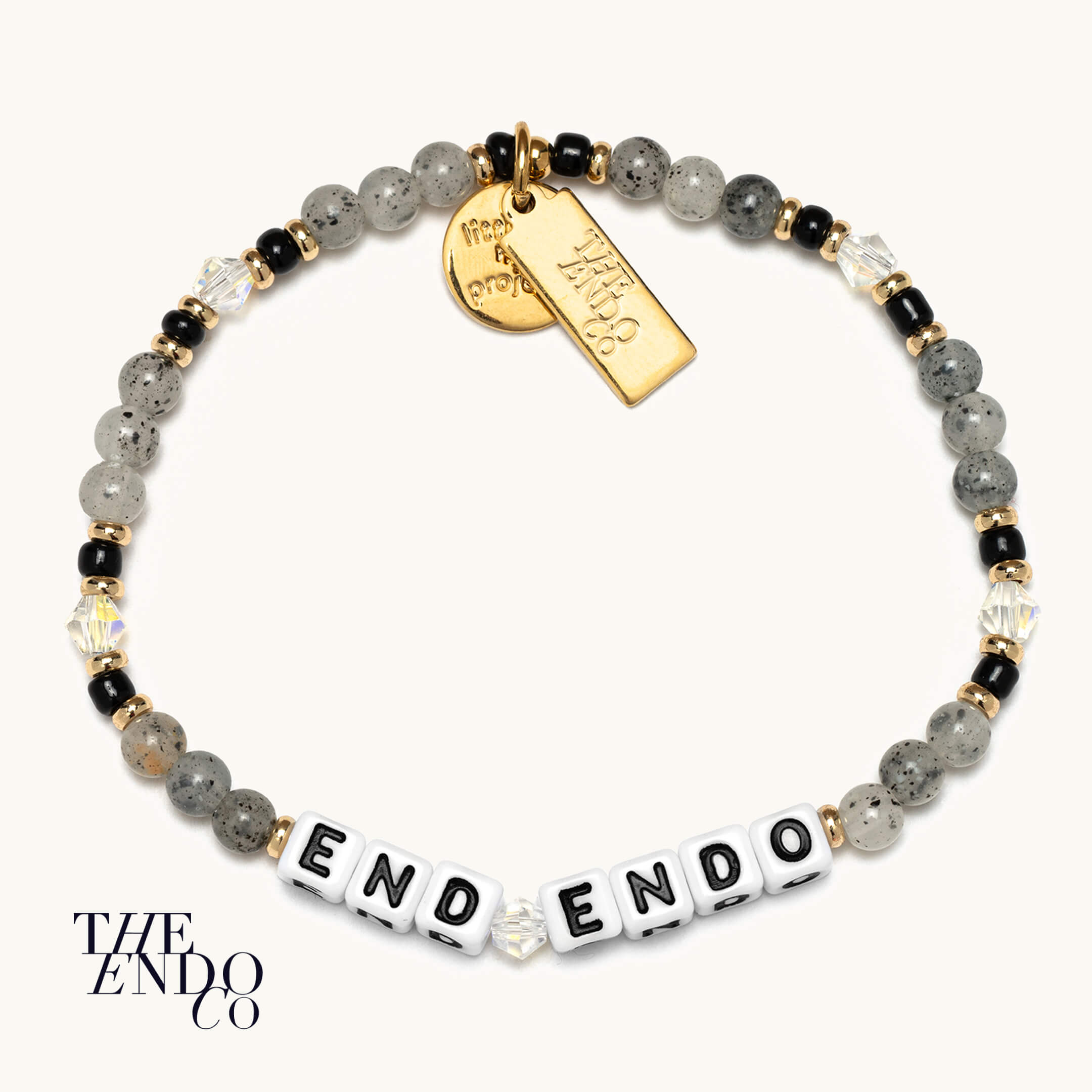 End Endo- Endometriosis Awareness bracelet