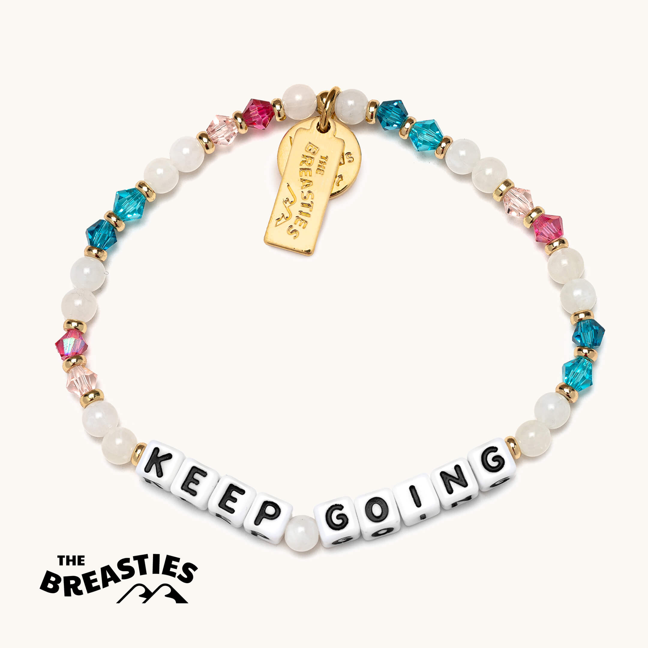 Keep Going- Breast Cancer bracelet