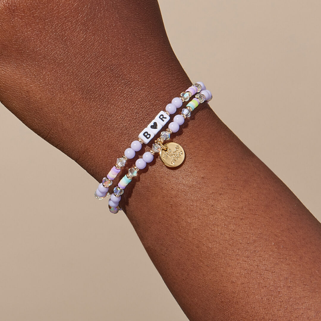 "B<3R" Custom Lilac Garden Bracelet