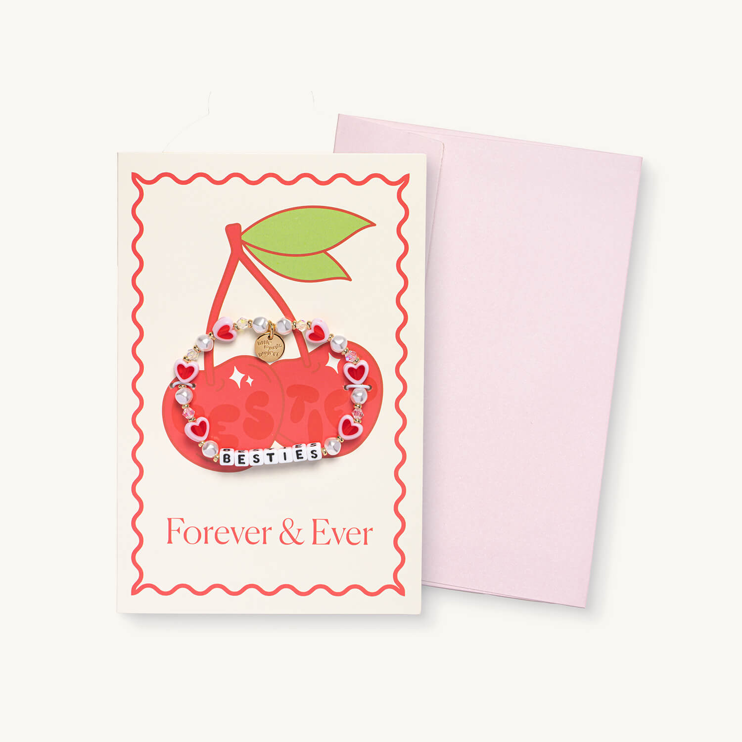 Besties Bracelet Card- Holiday Gift Shop Bracelet Card