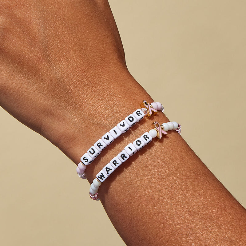 Fully Customizable Girls Alphabet Bracelet Stack