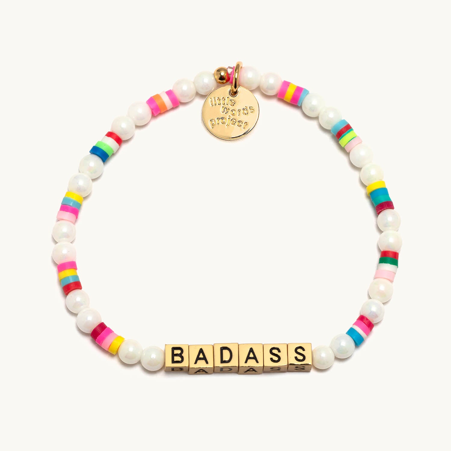 Badass Gold- Little Words Project Bracelet 