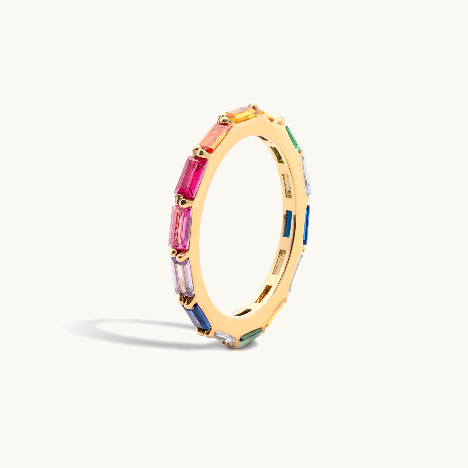 Baguette Rainbow Ring