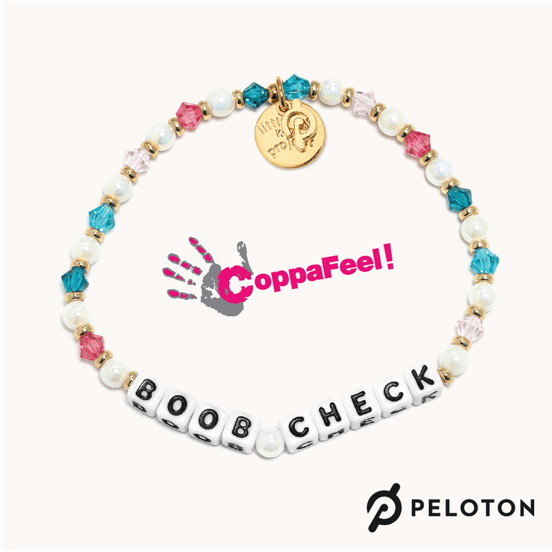 Check Your Boobs  Beaded Bracelet - Little Words Project