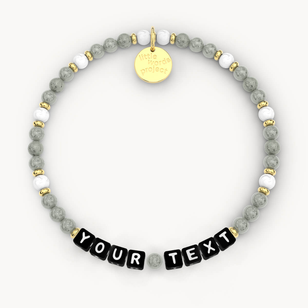 Custom Sea Salt Bracelet inBlack Letters