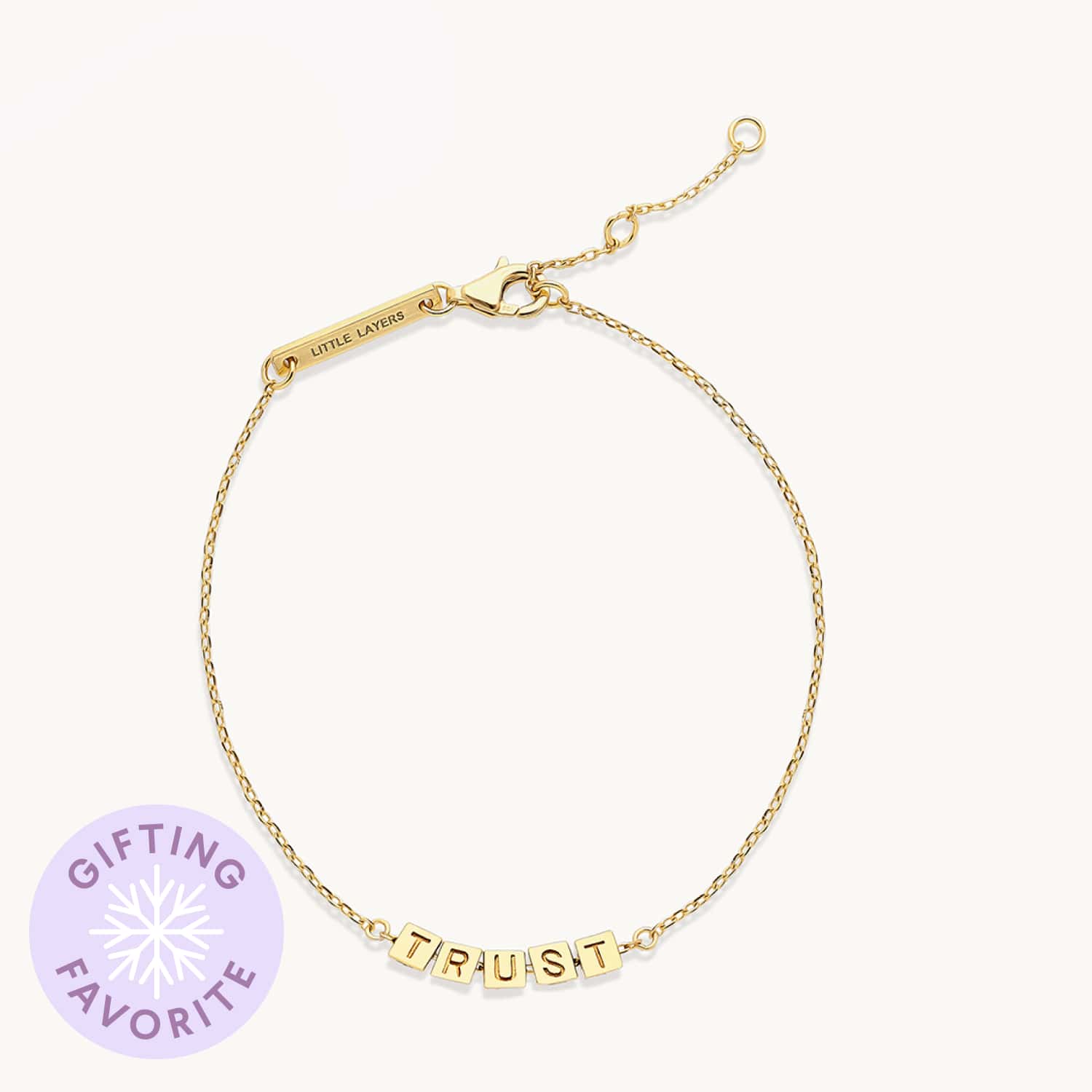 Tiny Words Trust Bracelet