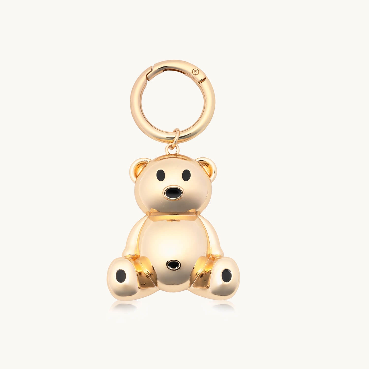 XL Teddy Bear Bag Charm Front