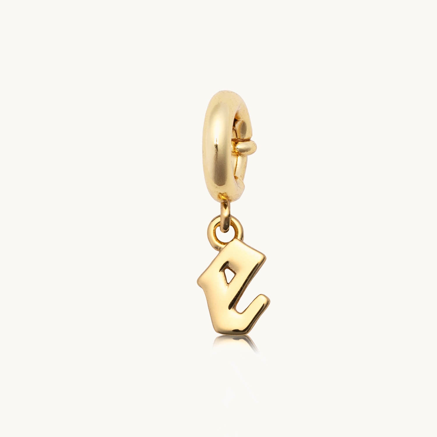 Gothic Letter- E Charm