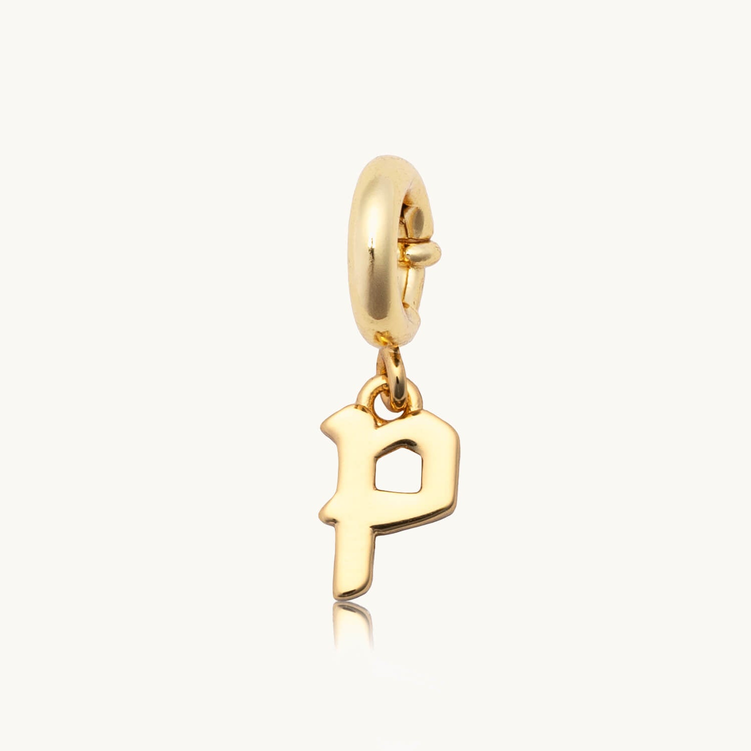 Gothic Letter- P Charm