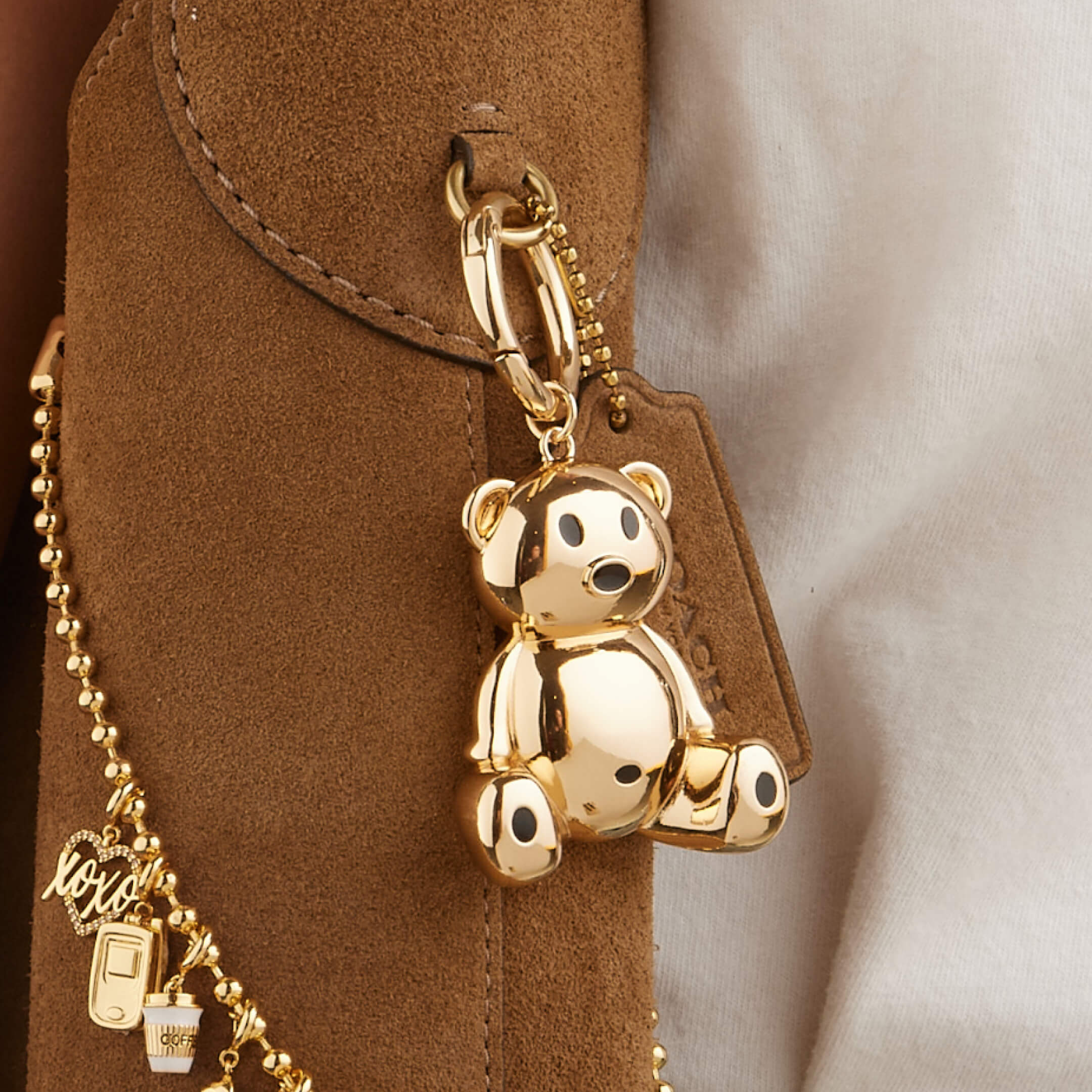 XL Teddy Bear Bag Charm