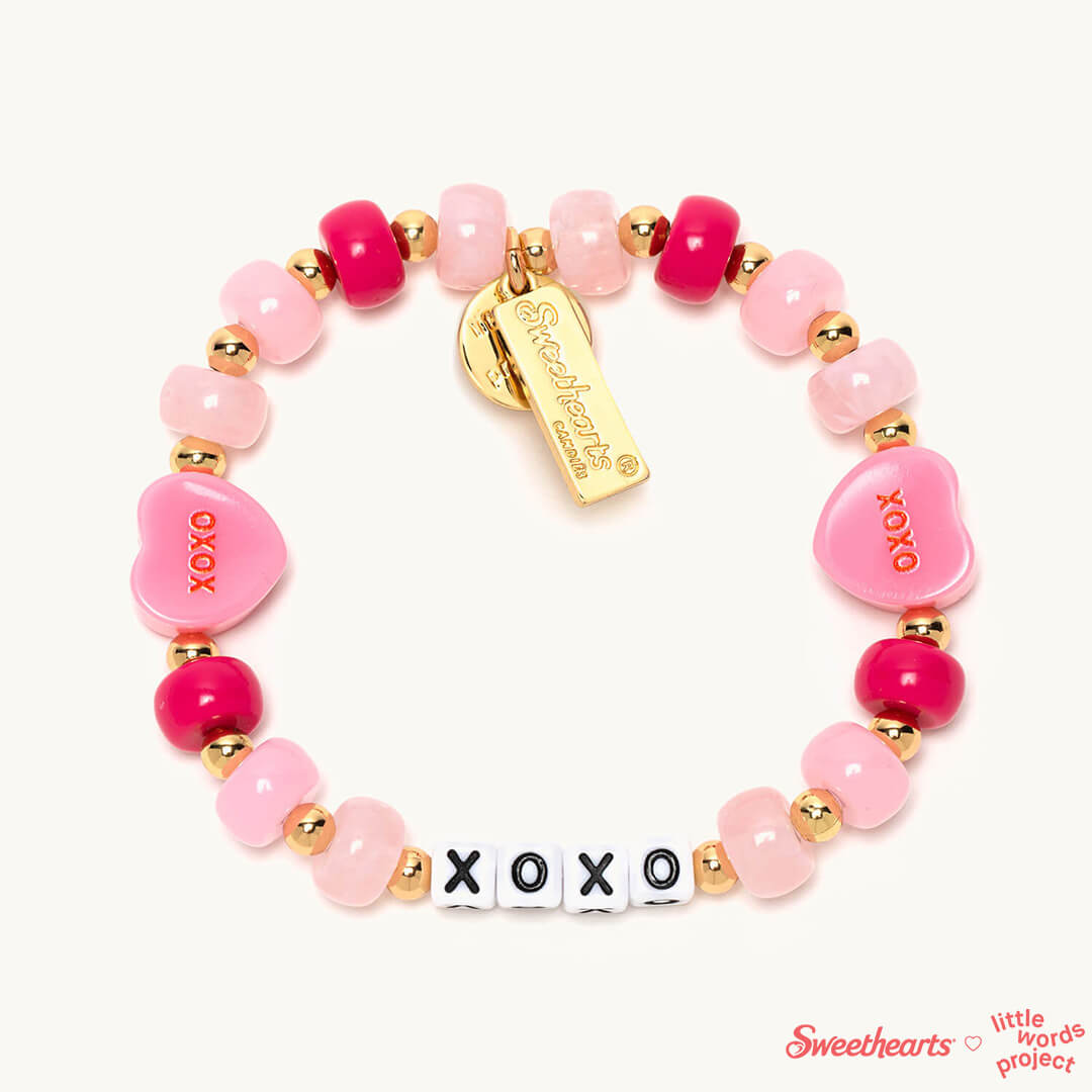 Little Words Project | Sweethearts x LWP- XOXO | Beaded Bracelet